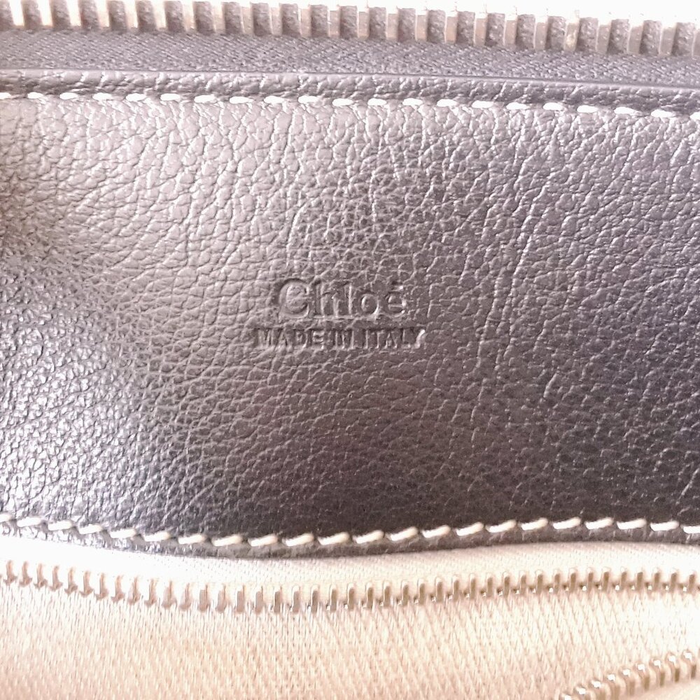 Chloé Edith Medium Day Bag in Black Buffalo Leather - Picture 10 of 16